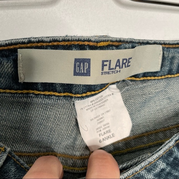 Gap Flare Jeans Y2K Size 6 Ankle - Picture 5 of 5